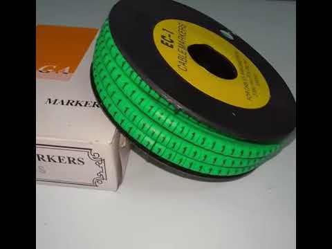 Cable "1" Marker EC-1 Green 2.6mm to 4.2mm 1000pcs 1 Roll