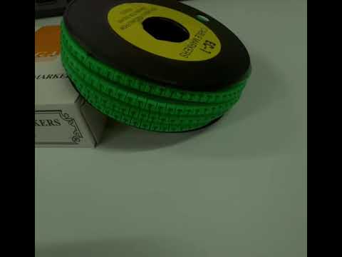 Cable (T) Marker EC-1 Green 2.6mm to 4.2mm 1000pcs 1 Roll   EC-1G(T)