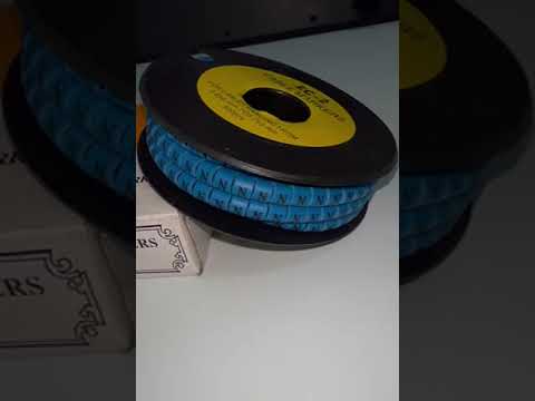 Grippes (N) Cable Marker 3.6mm to 5.2mm Color Blue 1roll 500pcs EC-2B