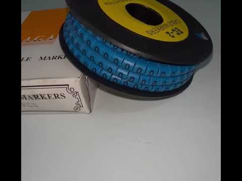 Grippes (0) Cable Marker 3.6mm to 5.2mm Color Blue 1roll 500pcs EC-2B