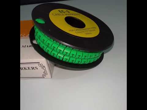 Cable (T) Marker 5.0mm to 7.2mm EC-3G 350pcs Green
