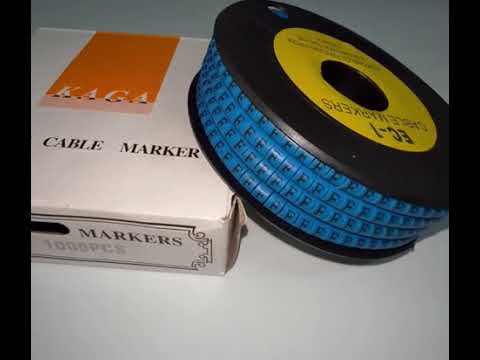 Cable "F" Marker 2.6mm to 4.2mm Blue EC-1B, 1000PCS