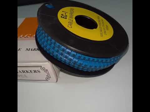 Cable (9) Marker 2.6mm to 4.2mm Blue EC-1B, 1000PCS