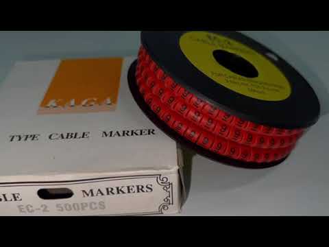 Grippes (9) Cable Marker 3.6mm to 5.2mm 500pcs per Roll Red