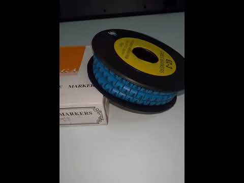 Grippes (4) Cable Marker 5.0mm to 7.2mm (350pcs) Blue EC-3B(4)