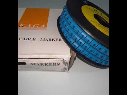 Grippes (1) Cable Marker 3.6mm to 5.2mm Color Blue 1roll 500pcs EC-2B