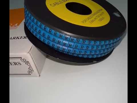 Cable (R) Marker 2.6mm to 4.2mm 1000pcs Blue EC-1B