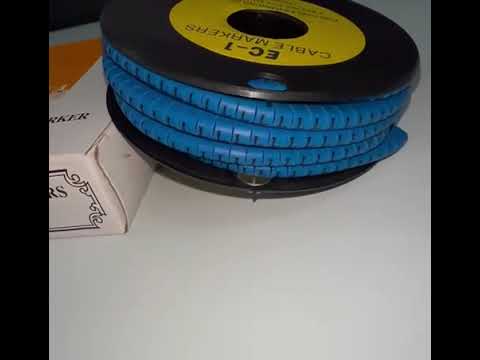 Cable (L) Marker 2.6mm to 4.2mm 1000pcs Blue EC-1B