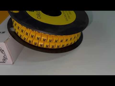 Cable Marker "M" 5.0mm to 7.2mm EC-3 Yellow (350PCS)