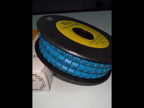 Grippes (U) Cable Marker 5.0mm to 7.2mm (350pcs) Blue EC-3B(U)