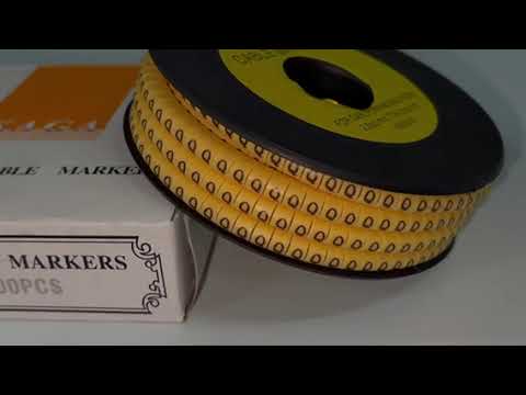 Cable (Q) Marker 2.6mm to 4.2mm ( 1000pcs) Yellow EC-1Y