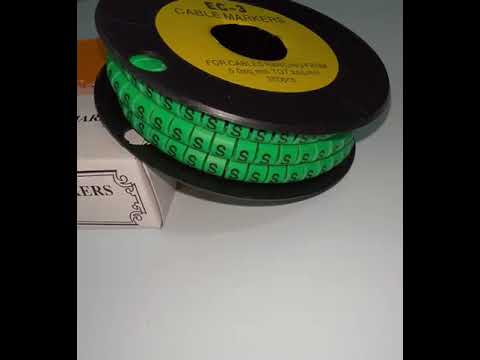 Cable (S) Marker 5.0mm to 7.2mm EC-3G 350pcs Green