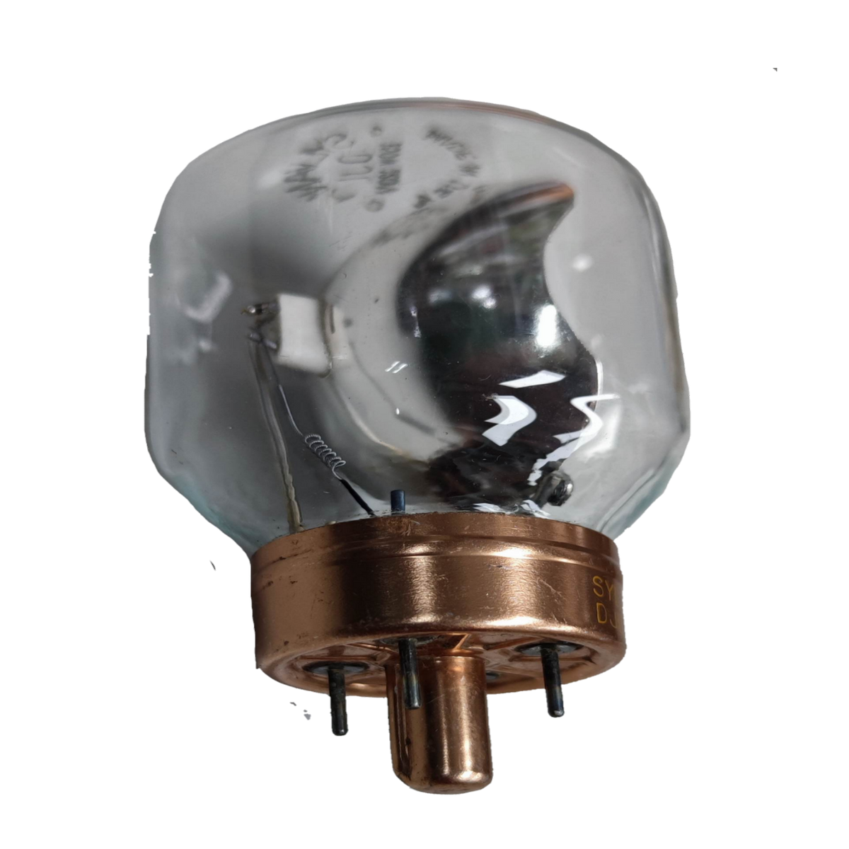 Sylvania incandescent bulb 150W 120V projector lamp 4 pins with clear glass and copper base