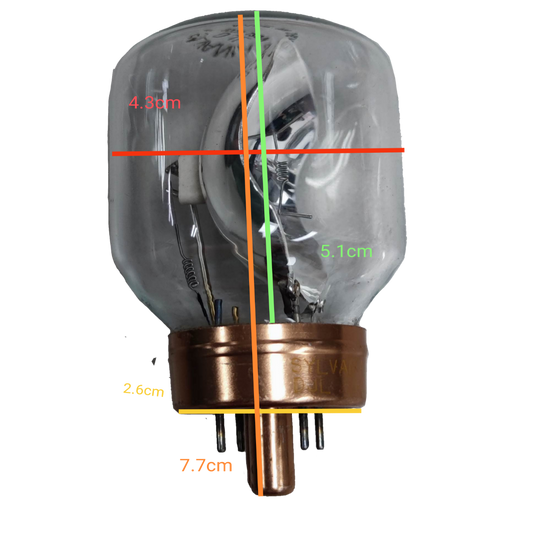 Sylvania 150W 120V Projector Lamp 4 Pins incandescent bulb with clear glass and copper base