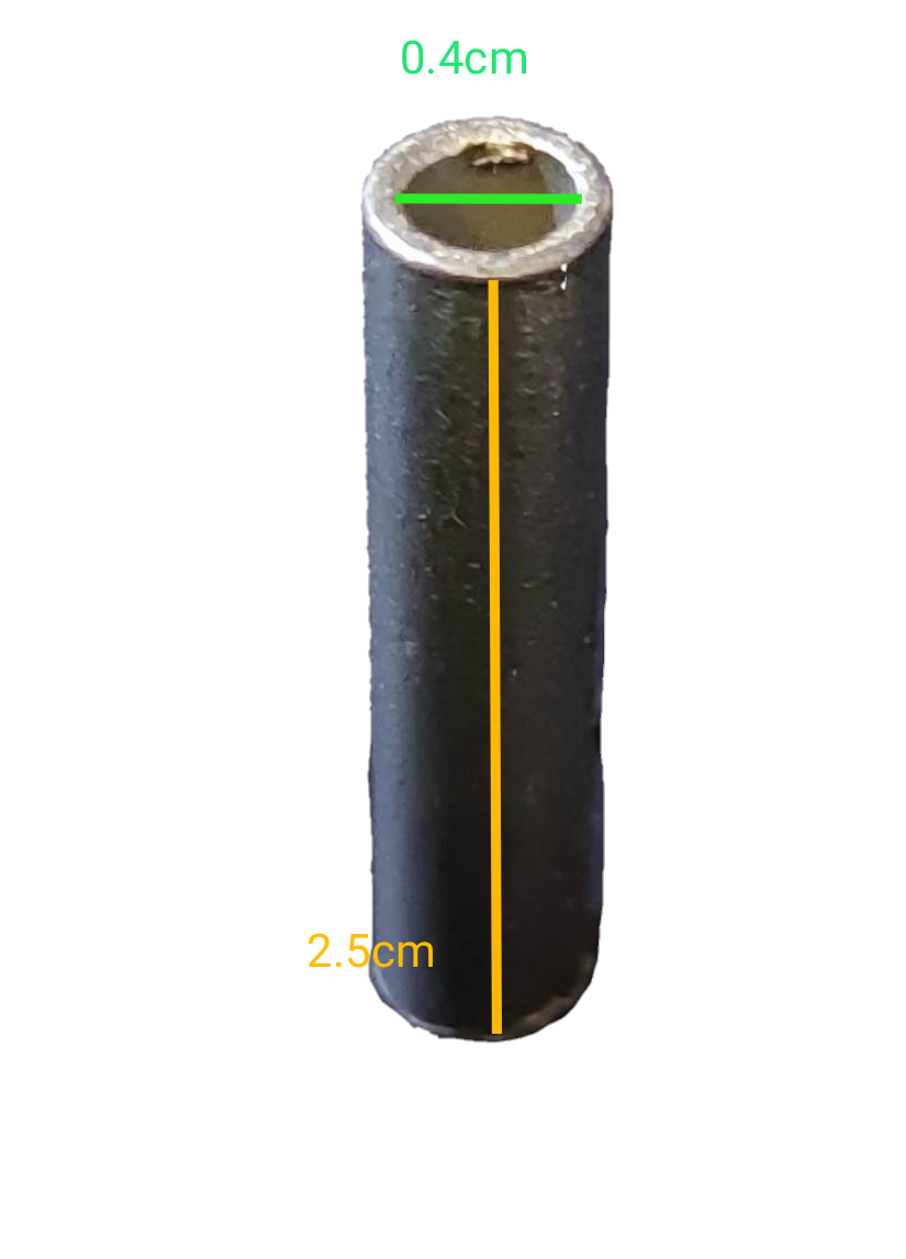 China electrical Butt Connector 2mm - 50mm black insulated ferrule for wire termination 0.4cm ID 2.5cm length