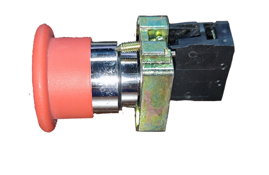 Sassin Push button Head Red 1 NC 5A 220V industrial switch component with metal and plastic parts