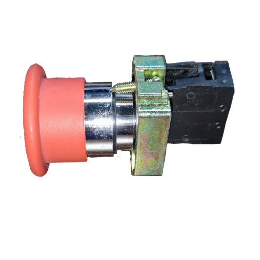 Sassin Push button Head Red 1 NC 5A 220V industrial switch component with metal and plastic parts