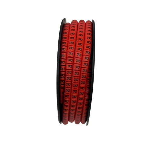 Grippes cable management spool with R Marker Red 2.6mm to 4.2mm 1000pcs red markers for wire labeling