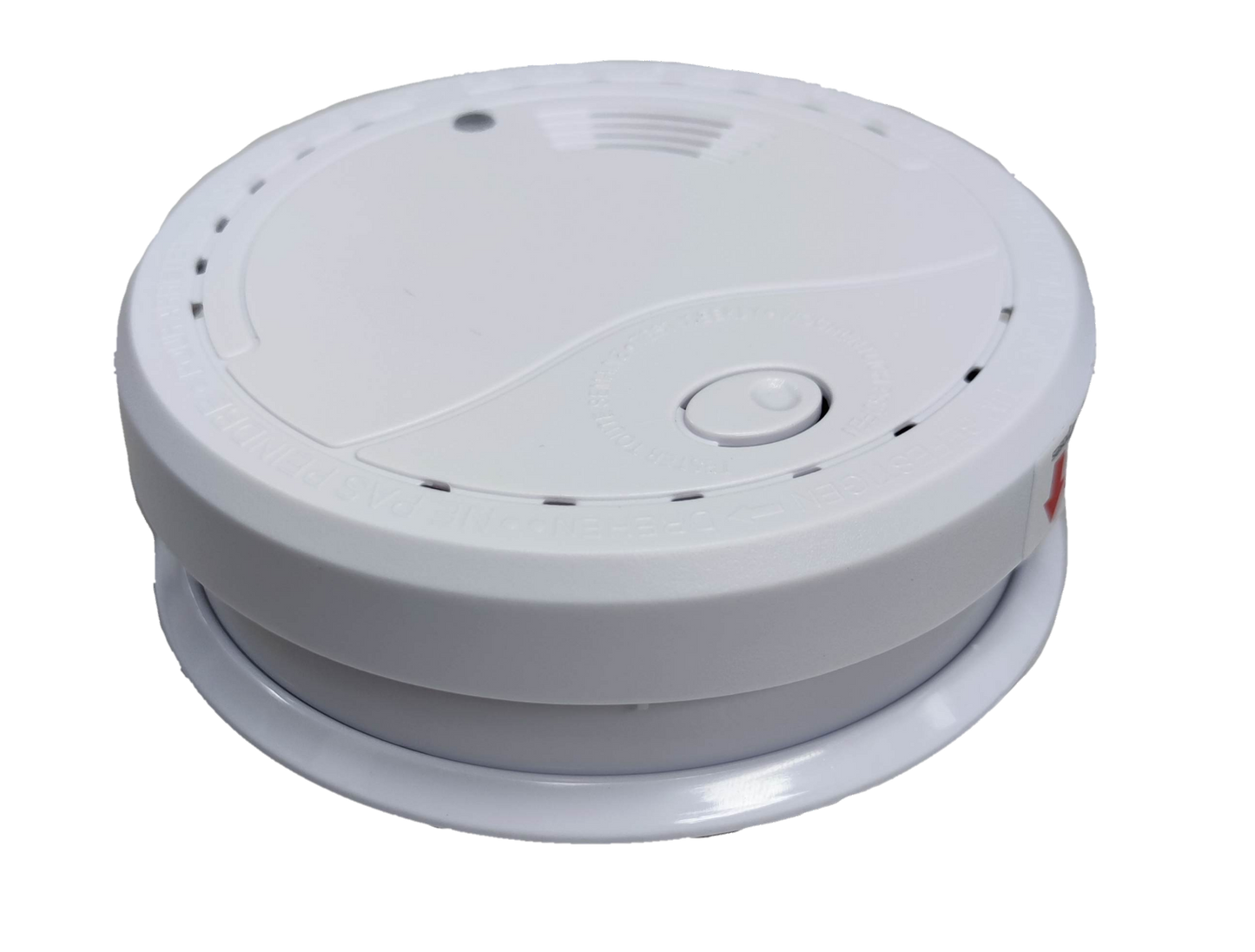 Home Safe Smoke Detector 9V white round fire alarm with test button for home safety