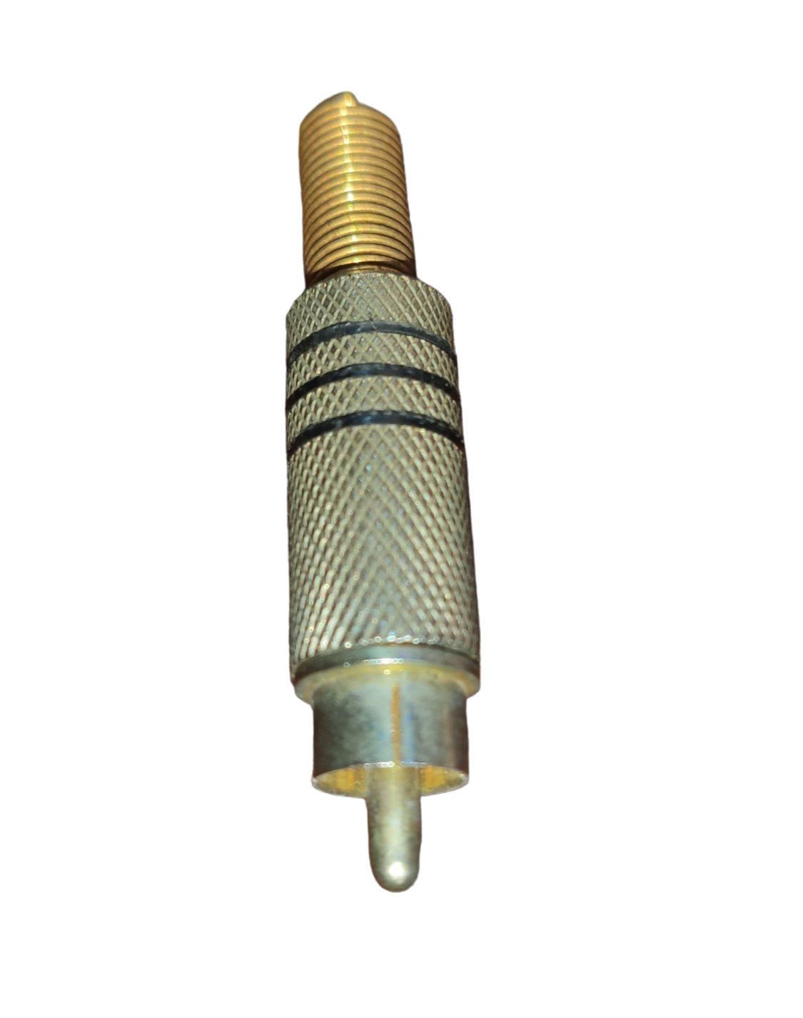 RCA plug connector 3 Lines with durable metal construction for reliable audio connection