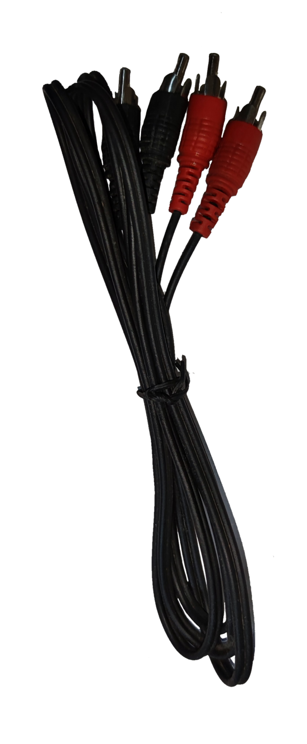 RCA Plug to RCA Plug 1.5 Meters audio cable with red and black connectors for audio devices