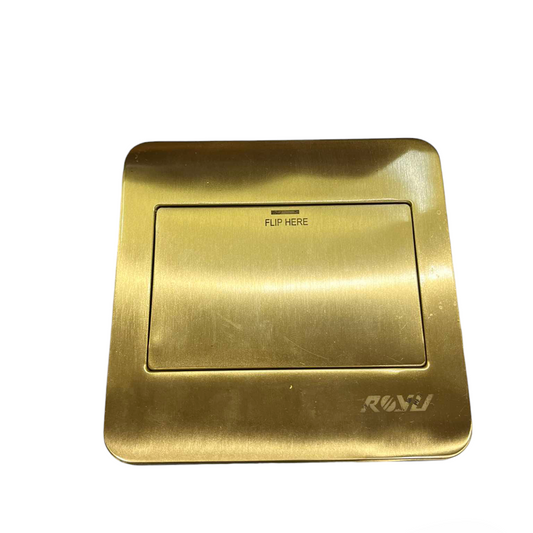 Royu brass Floor Outlet 1 Gang Telephone Outlet with flip cover for concealed wiring