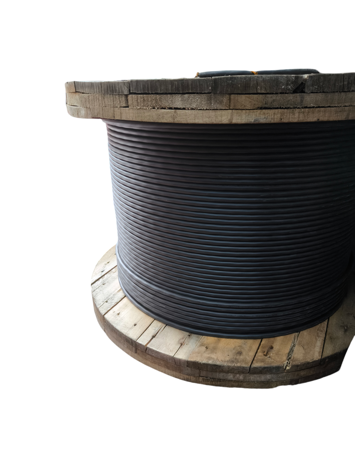 Phelps Dodge spool of Royal Cord 22mm 2 core cable wrapped on wooden reel for electrical wiring
