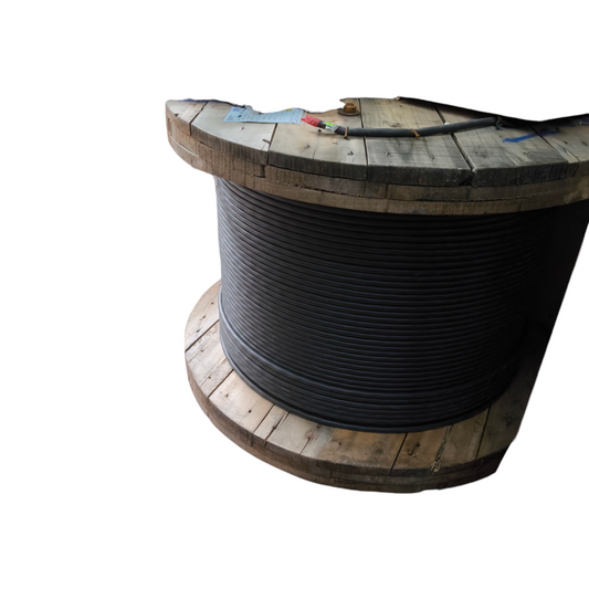 Phelps Dodge Royal Cord 22mm 2 core cable wound on large wooden spool for electrical use