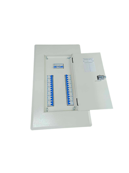 Chint Royu 14 branch panel board for sale with open door showing circuit breakers and labeling