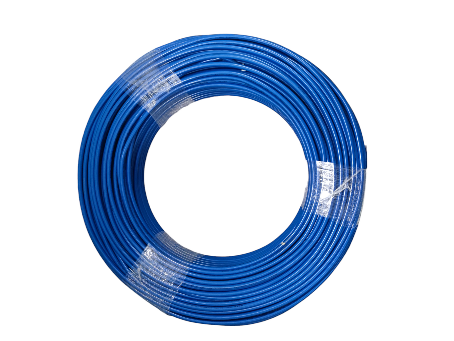 Roll of Royu 14mm THHN AWG 6 blue electrical wire for heavy-duty wiring applications
