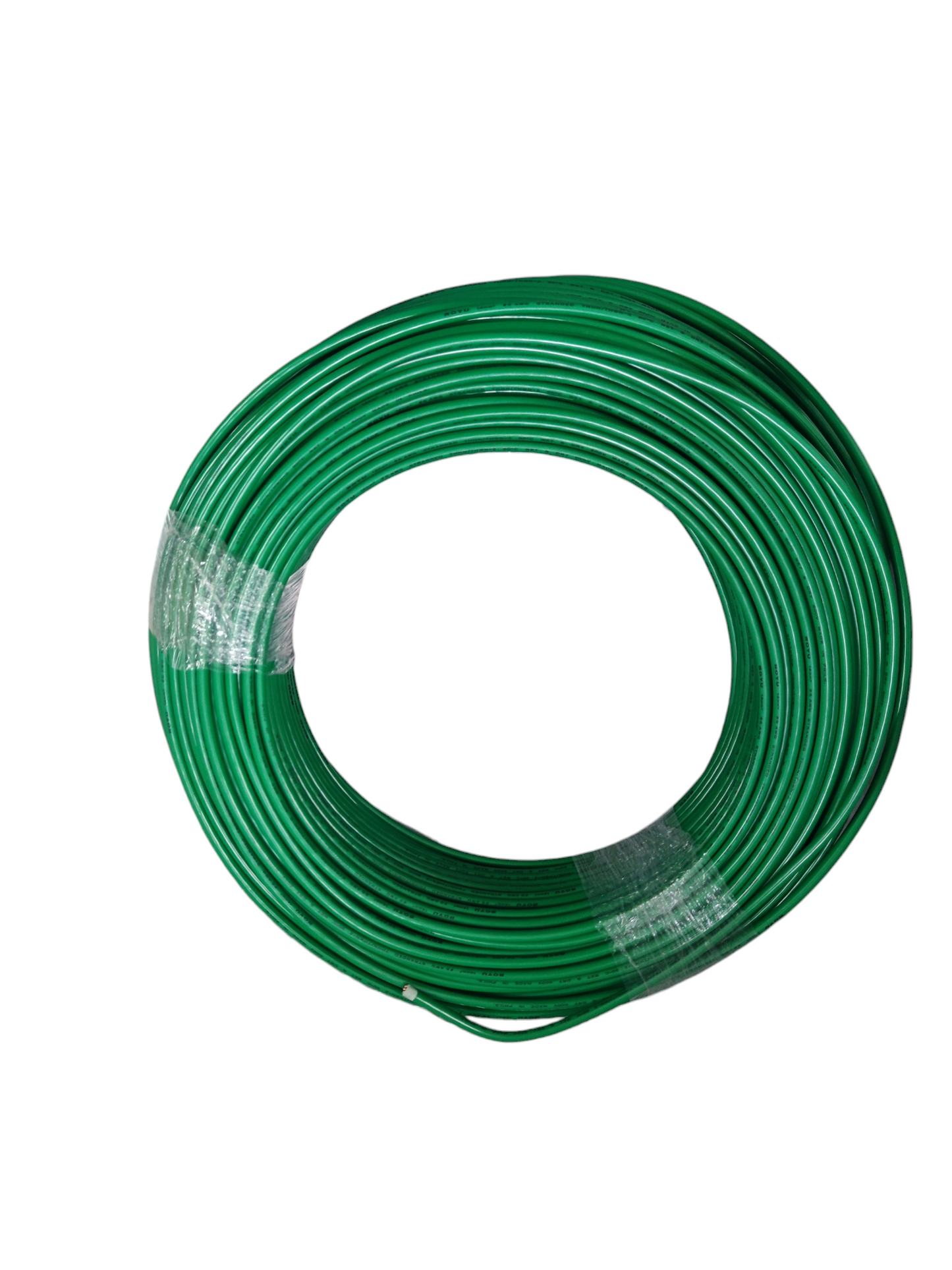 Coiled green Royu 14mm THHN AWG 6 electrical wire for wiring and electrical installations