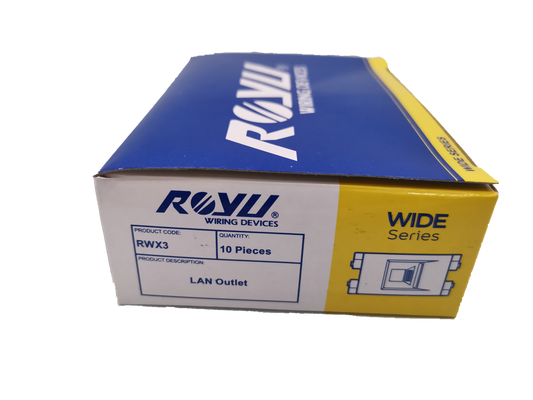 Royu Internet Outlet Data Outlet RWX3 LAN outlet box with 10 pieces in wide series packaging