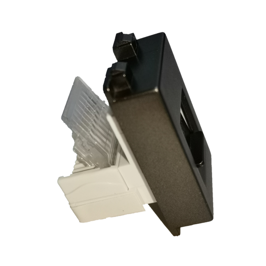 Royu Telephone Outlet Dark Gray wall mount jack for telephone wires and adapters