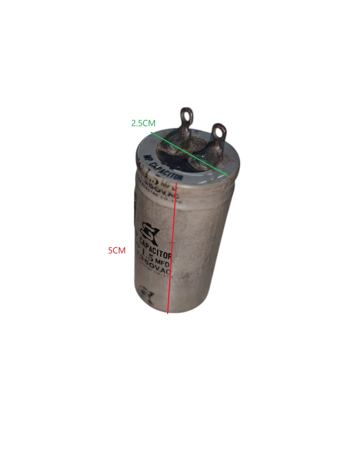 Running capacitor for circuit repair electrical part from China with metal terminals