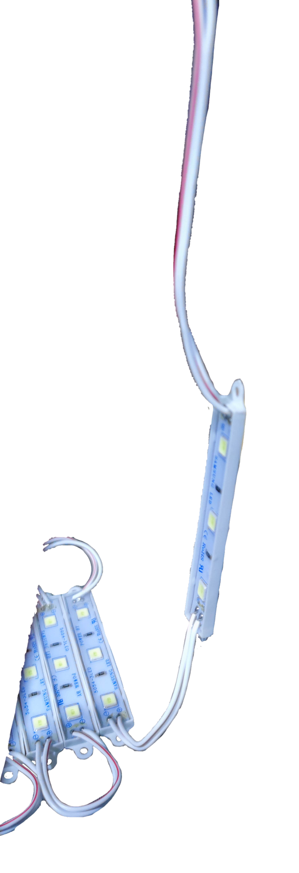 China made 12V LED module daylight 6500K with white wires and multiple small LED lights