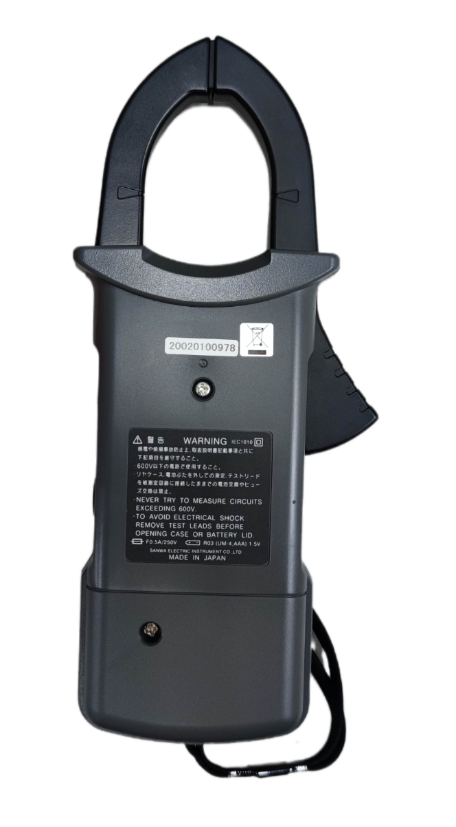 Sanwa Clamp Meter Max 600A CAM600S electrical trade tool with clamp sensor for current measurement
