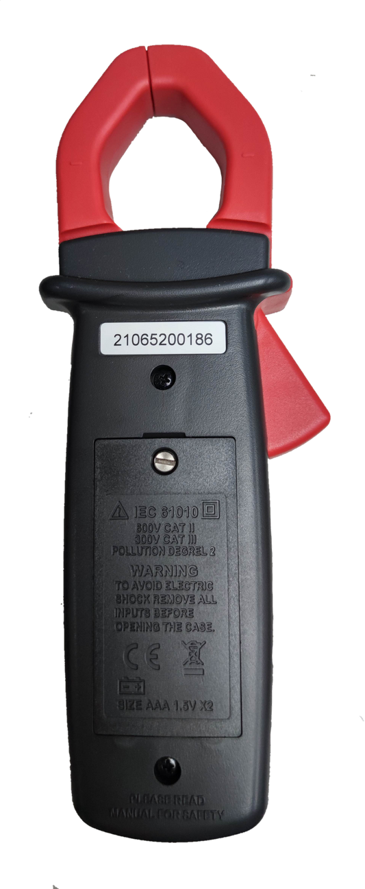 Sanwa Digital Clamp Meter DCM400 with red clamp and black handle for electrical testing