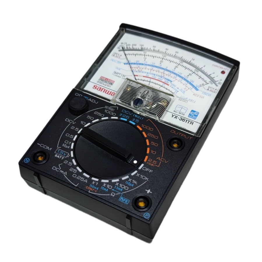 SANWA YX-361TR multi-tester with analog display for measuring voltage and current