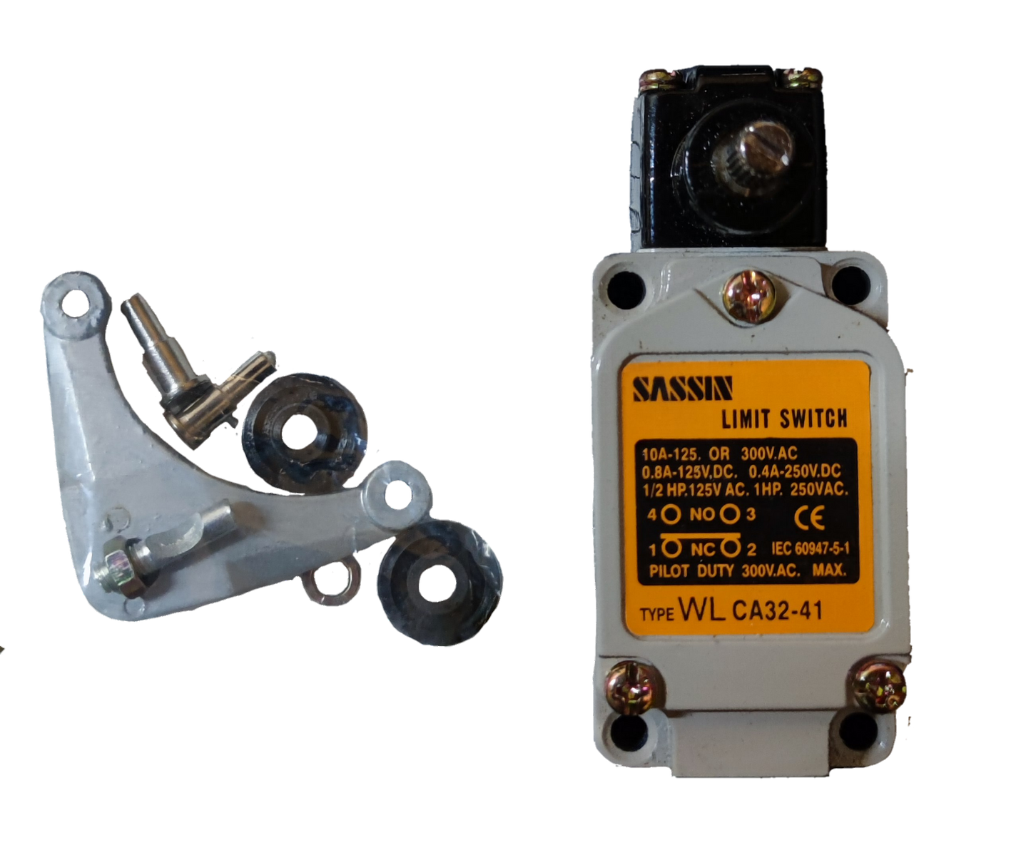 Electx Electrical Supply Limit Switch WLCA32-41 2NO and 2NC with mounting hardware for industrial applications