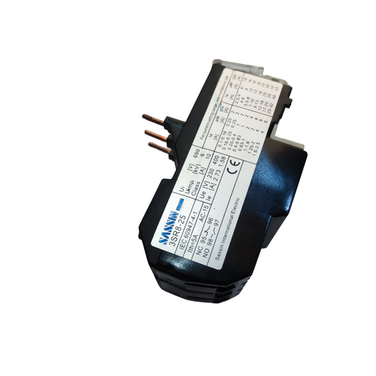Sassin Overload Relay 9-13A electrical component with technical specifications label for circuit protection