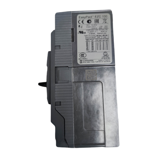Schneider EasyPact EZC 100 100A 3Pole Industrial Circuit Breaker for electrical safety and protection