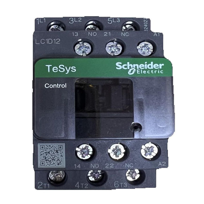 Schneider TeSys 12A Magnetic Contactor 220V - LC1D12 with multiple connection terminals