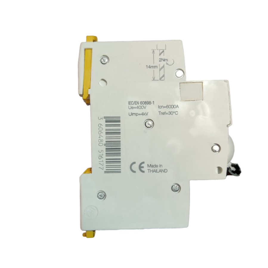 Schneider 16A Miniature Circuit Breaker 6KAIC white electrical component for circuit protection