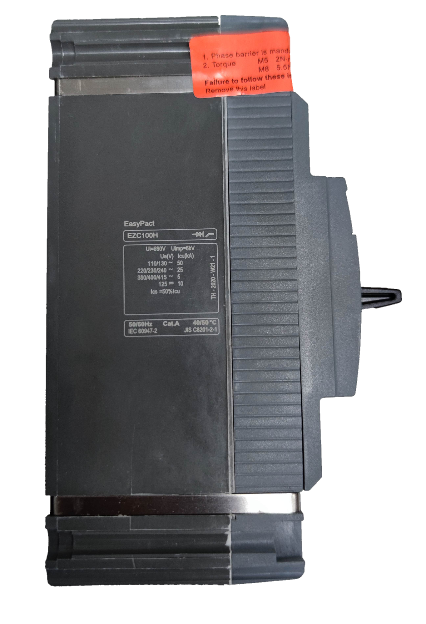 Schneider 40A 1 Pole Industrial Circuit Breaker 25KAIC black electrical circuitry component