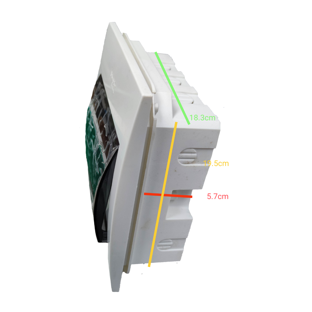Schneider 8 Ways Distribution Panel IP40 electrical circuitry part in white with transparent cover