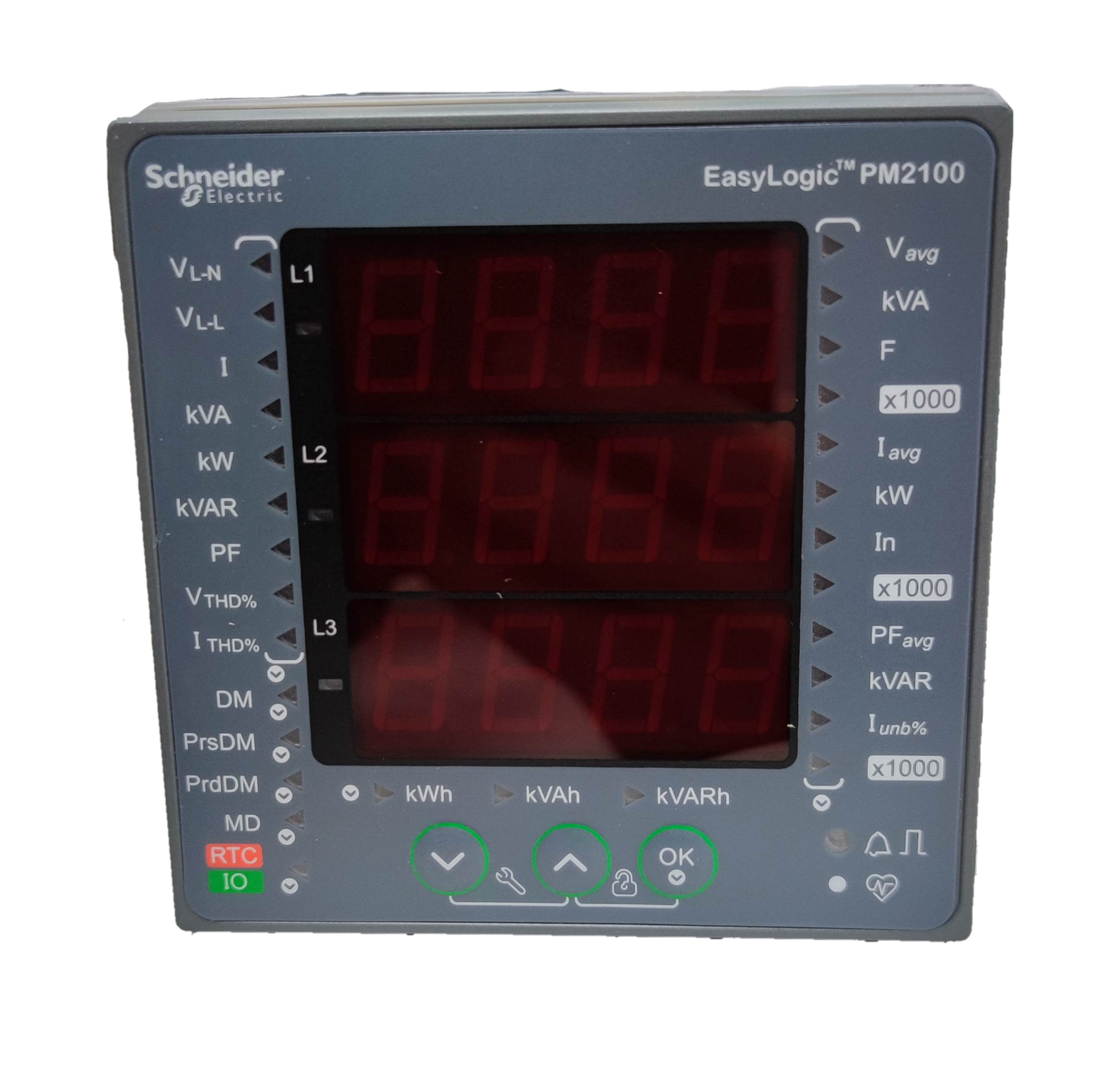 Schneider Power Meter METSEPM2120 EasyLogic PM2100 electrical tester with digital display and multiple measurement functions