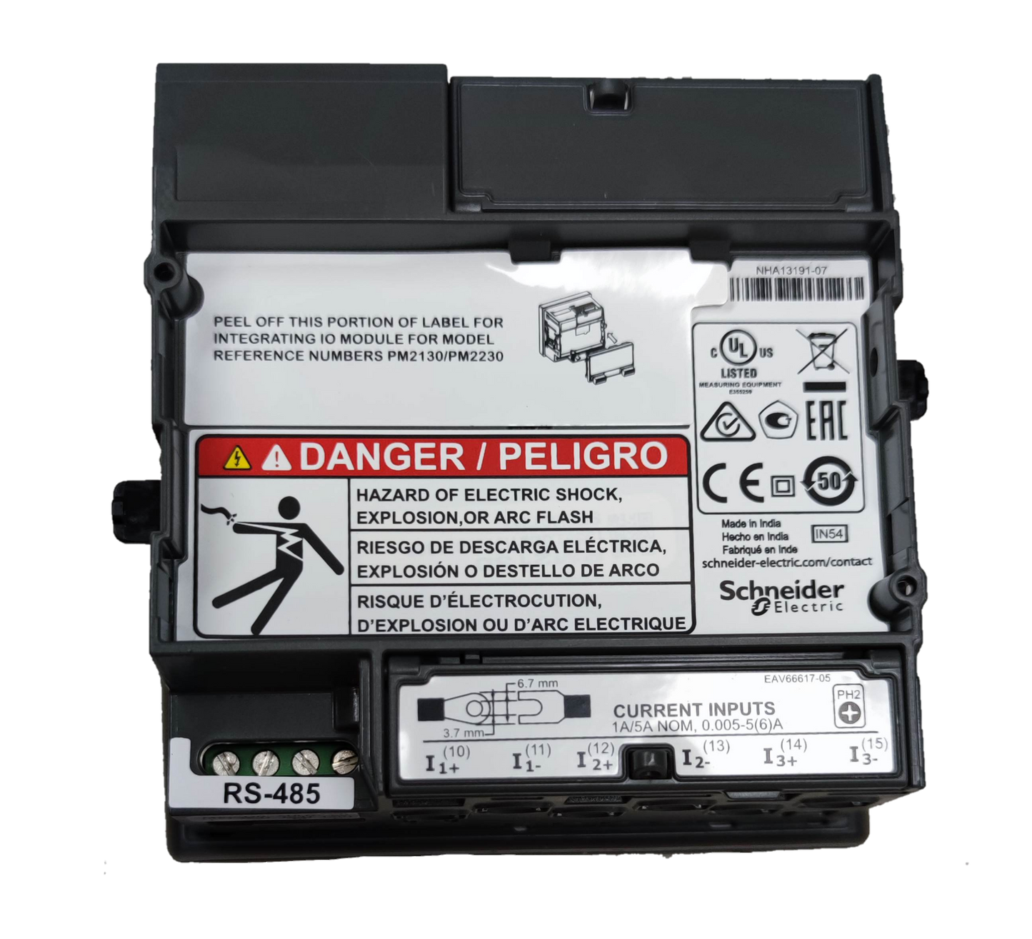 Schneider Power Meter METSEPM2130 Easy Logic electrical trade tool with RS-485 and current inputs