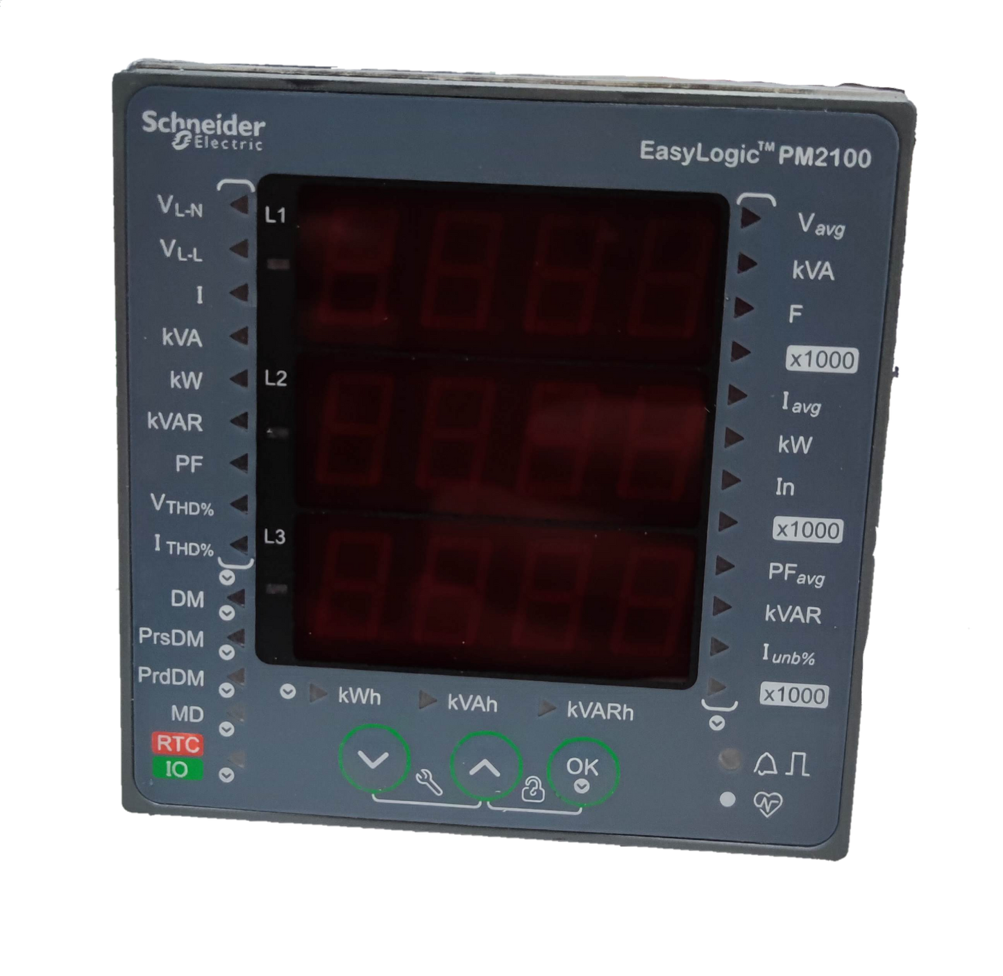 Schneider Power Meter METSEPM2130 Easy Logic electrical trade tool with digital display and measurement functions