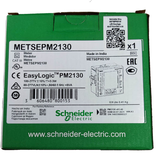 Schneider Power Meter METSEPM2130 Easy Logic electrical trade tool in green packaging
