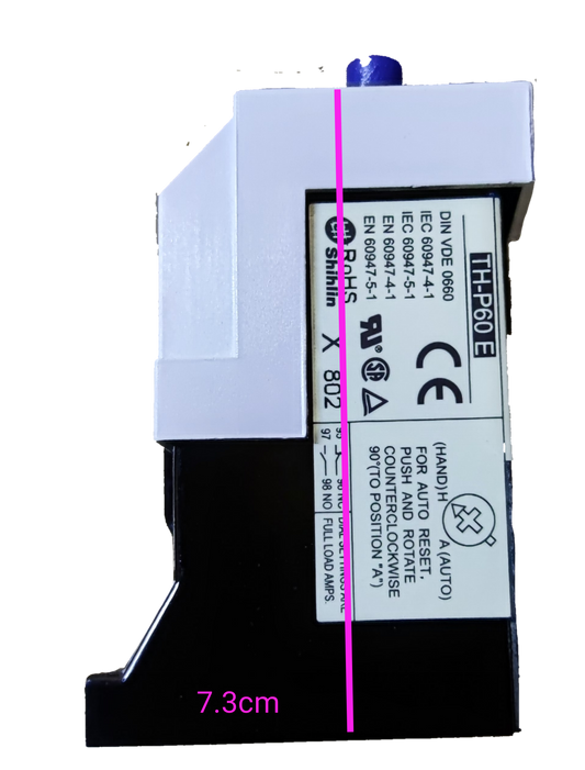 SHIHLIN Overload Relay 54A 43A-65A electrical component with white and black casing